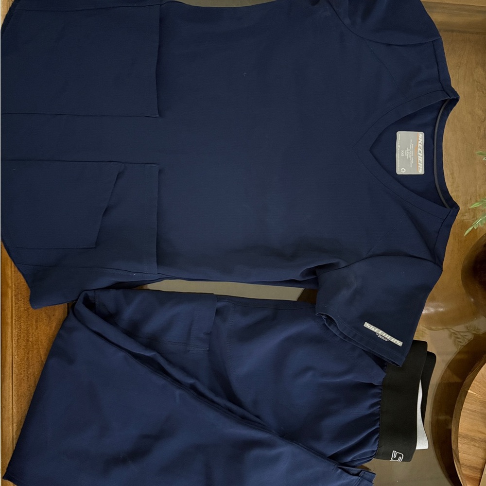 Navy Blue Scrub Set
